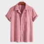 Men’s Casual Corduroy Short Sleeve Shirt