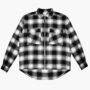 Men’s Black & White Checked Flannel Shirt