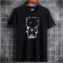 Men’s Black Graphic Bear Print T-Shirt