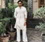 Classic White Embroidered Kurta Pajama Set