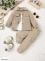 Sand Beige Corduroy Boys’ Co-ord Set