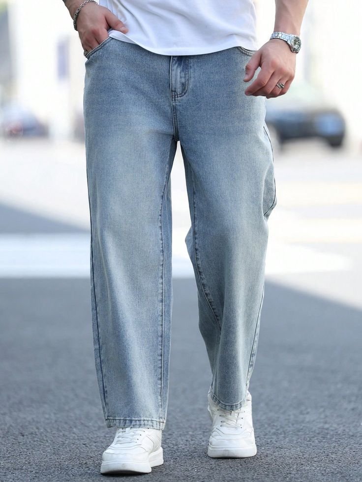 Vintage Wash Relaxed Fit Jeans
