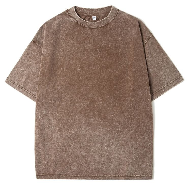 Brown Washed Oversized T-Shirt