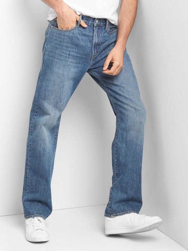 Classic Blue Straight-Leg Jeans