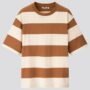 Brown and Cream Striped T-Shirt