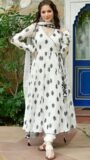 Black & White Designer Anarkali