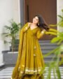 Mustard Yellow Festive Anarkali