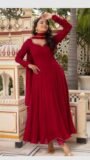 Elegant Red Anarkali Suit