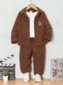 Cocoa Brown Corduroy Boys’ Co-ord Set