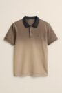 Brown Ombre Polo T-Shirt